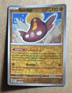 Pokemon Obsidian Flames Stunfisk Reverse Holo 112/197 - Picture 1 of 1