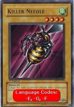 YuGiOh Killer Needle (V.1) MRD-EN006 Common Englisch NM 1st - Bild 1 von 2