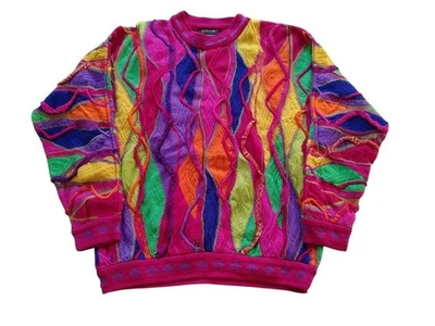 COOGI sweater 3D knit 100% Wool Size S Men's Multicolor Body width 58cm - Image 1 of 4
