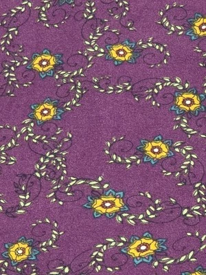 Leggings Lularoe OS-NUEVOS SIN ETIQUETAS- Estampado Floral Geométrico- Margarita, Vides- Púrpura, Dorado Foto 1 de 3