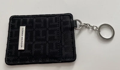 Tommy Hilfiger Pequeño Estuche para Tarjetas Identificación Billetera Llavero Llavero Negro Logo Foto 1 de 4