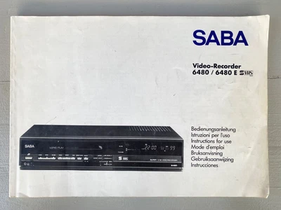 Instructions for use Saba 6480,  libretto istruzioni uso Saba 6480 - Immagine 1 di 3