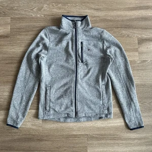 Tommy Hilfiger Full Zip Fleece Sweater Gray Women’s Small - Picture 1 of 19