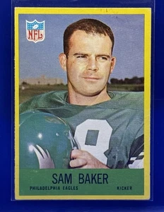 1967 Philadelphia Gum #134 Sam Baker Philadelphia Eagles - Picture 1 of 2