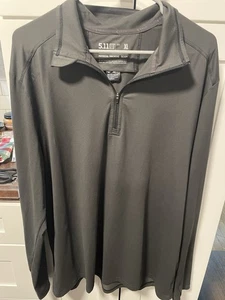 5.11 PT-R Pullover Herren XL schwarz Quarter Zip Sport Training Langarm - Bild 1 von 5