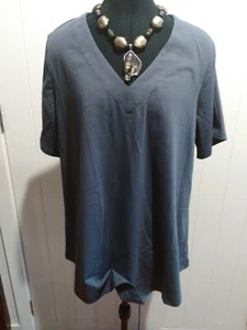 Virtuelle grey organic cotton blouse Size XXS Brand new with tags RRP $59.95 - Picture 1 of 5