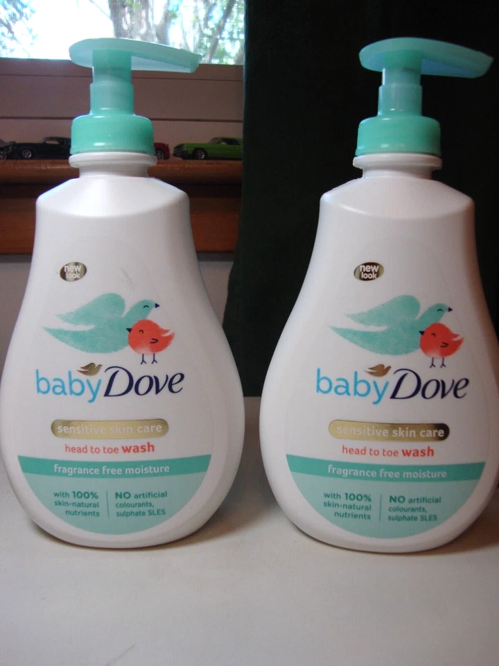 2x Dove Baby Wash Piel sensible sin fragancia 13,5 fl oz cada uno, sellado, Foto 1 de 1