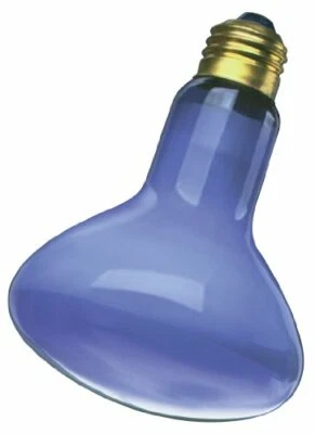 Satco S2852 120V 150 Watt R30 Medium Base Light Bulb, Blue - Image 1 of 3