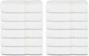 Wash Cloth Towel 13x13 100% Cotton Bulk Pack of 12,24,36,48,60, Extra Absorbent