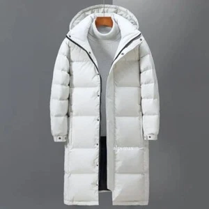 Men Winter Long Duck Down Coats Down Jackets Outdoor Jackets Mens Clothing - Picture 1 of 26