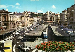 postcard Switzerland Zurich Central Station - train - Bahnhofplatz - Picture 1 of 2