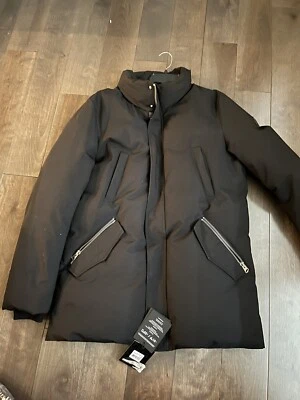 Mackage Mens Edward Parka Black/Silver Size 42 - Image 1 of 4