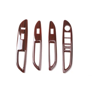 For Buick Encore 2013-2015 Wood Grain Door Window Lift Switch Cover Trim 4PCS - Foto 1 di 8