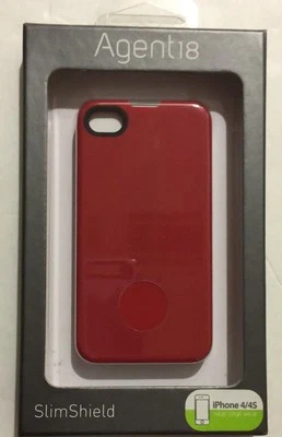 Agnet18 SlimShield Case -Lipstick Red for iPhone 4/4s IPSSX/S - Image 1 of 2