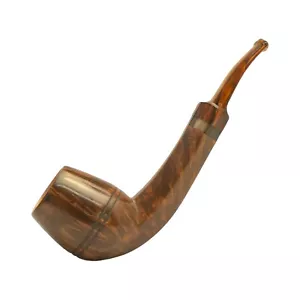 Briar pipe Smoking tobacco pipe Artisan shape BENT EGG pipe Freehand wooden pipe - Picture 1 of 9