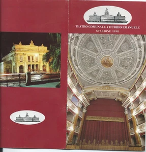 CITTA DI NOTO BROCHURE PROGRAMMA TEATRO COMUNALE VITTORIO EMANUELE STAGIONE 1998 - Picture 1 of 1