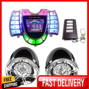 HY-008 Motorrad Bluetooth Lautsprecher Audio System TF AUX Radio USB Ladegerät - Bild 1 von 8