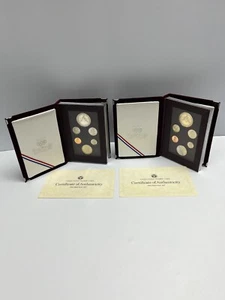 x2 1988 US Mint Prestige Set - Olympiad, Proof Struck with COA - Bild 1 von 4