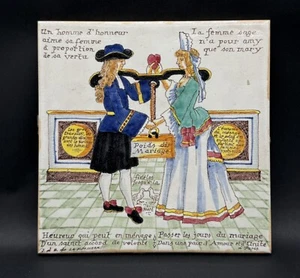 Vintage Siena Ceramital Italian Ceramic 'Wedding Weight' Tile - Picture 1 of 7