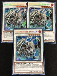 Yugioh Doomkaiser Dragon BLCR-EN081 1ST Secret x3 (NM) - Picture 1 of 1