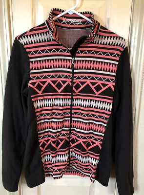 Suéter Spyder Mujer Rosa y Negro Talla 8 Geométrico Manga Larga Manga Completa Foto 1 de 4