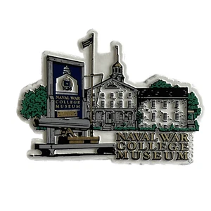 National War College Museum New Port, Rhode Island Rubber Magnet Vintage - Picture 1 of 3