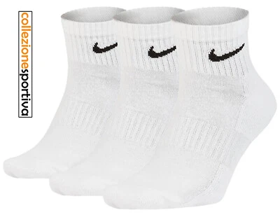 CALZE CALZINI NIKE EVERYDAY LIGHTWEIGHT ANKLE - SX7677-100 col.bianco