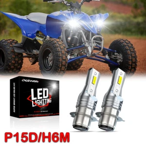 2X Faro LED H6 Lampadine Luce 6000K per Honda Rancher 350 4x4 2x4 ES 2000-2006 - Foto 1 di 14