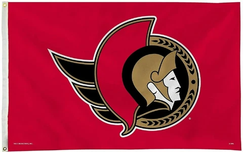 Ottawa Senators Flag Banner 3x5 Premium Primary Logo Outdoor House Hockey Cover
