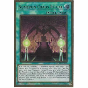 MGED-EN050 Numeron Chaos Ritual - 1st Edition Premium Gold Rare - YuGiOh Card - Picture 1 of 2