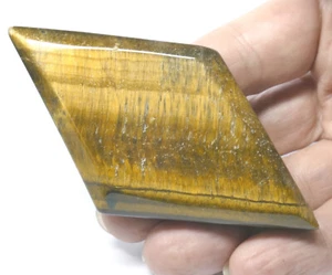 TIGERAUGE weich facettierter Rhombus Salino Salmi ca. 85 x 46 x 13mm No03 - Bild 1 von 9