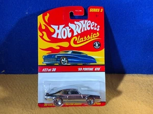 F10-71 RUOTE CALDE CLASSICS - '69 PONTIAC GTO - CROMATO - 2007 - SERIE 3 - NUOVO CON SCATOLA - Foto 1 di 11