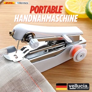 Portable Handnähmaschine – Kompakt, Weiß, Reparatur Nähen, Stich Nähmaschine - Bild 1 von 2