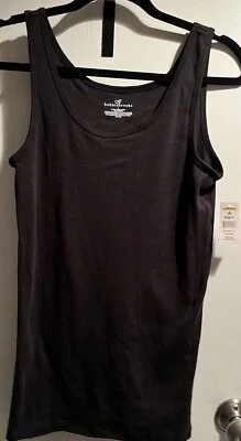 BOBBIE BROOKS Women's Black Tank Top 100% Cotton Size Large NWT - Image 1 of 4