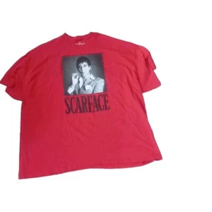 SCARFACE Universal City Studio T-Shirt Men’s 5X Red Movie Cotton Crew Neck Tee - Picture 1 of 7