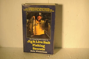 Jig & Live Bait Fishing Secrets, Babe Winkelman, 1986 PB Fishing book, - Picture 1 of 4