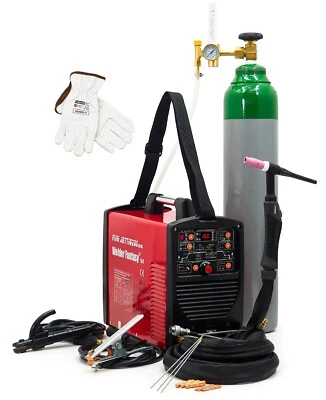 SET Aluminium Schweißgerät WIG AC/DC PULS 200A Inverter PARKER Schweißmaschine - Bild 1 von 4