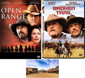 Robert Duvall Western Double Feature Broken Trail & Open Range 2 DVD Set New - Picture 1 of 4