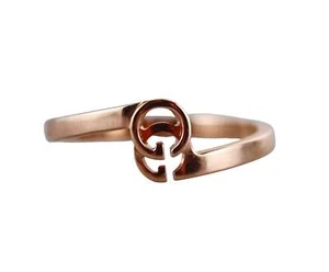 18k Gucci Running GG Rose Gold Ring Retail $850 - Picture 1 of 8