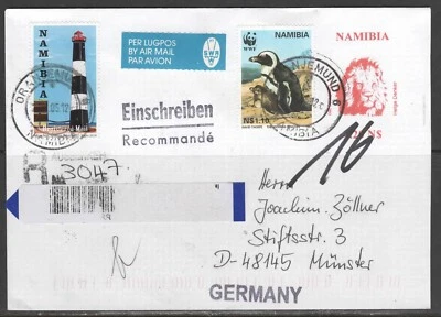 Namibia Cover Oranjemund 6 Prov. 12.05.2011 Lighthous Lion WWF R Foto 1 de 3