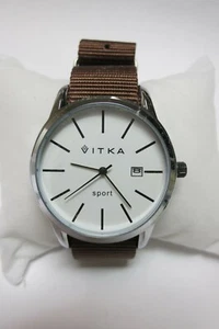 Weihnachtsgeschenke Vitka Sportuhr schwarzes Band mit Gun Metal Gehäuse - Bild 1 von 28