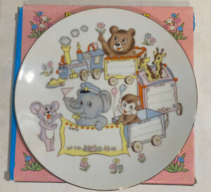 Vintage Made in Japan Decorative Keepsake Baby Plate with Pen in Original Box