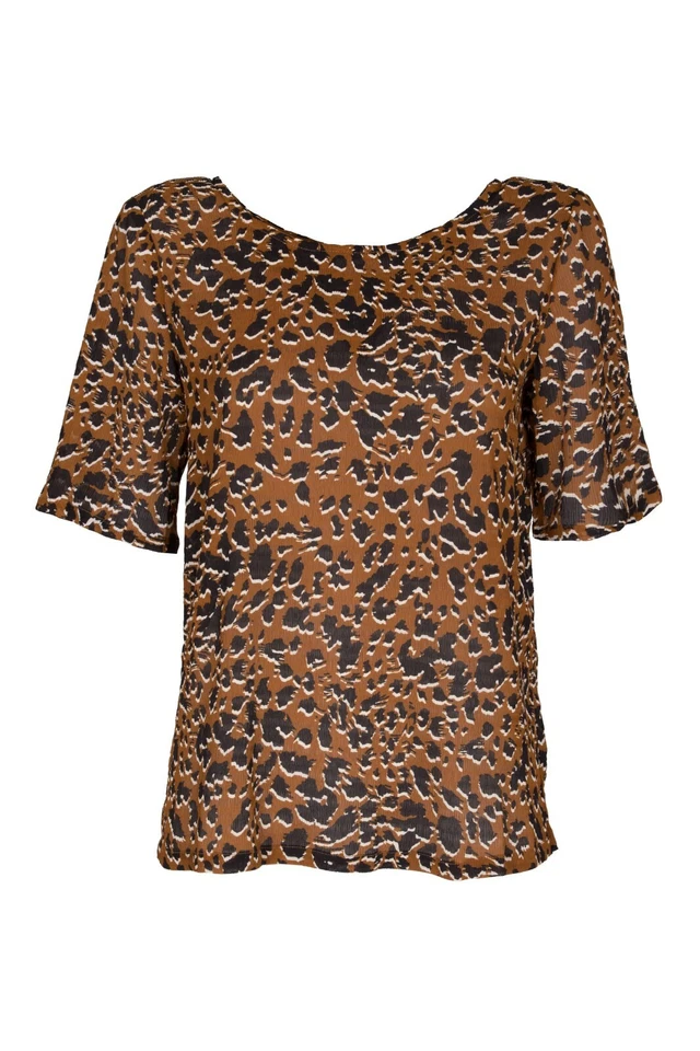 MINIMUM Damenbluse Damen Bluse Elvire braun halbe Ärmel NEU Größe 34 36 38 - Bild 1 von 1