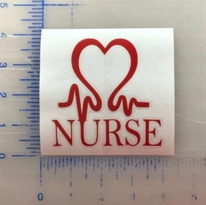Krankenschwester Aufkleber 2,5" 3,5" 4,5" 5,5" RN Krankenpflege Liebe Patienten Gesundheitswesen Laptop Tasse - Bild 1 von 2