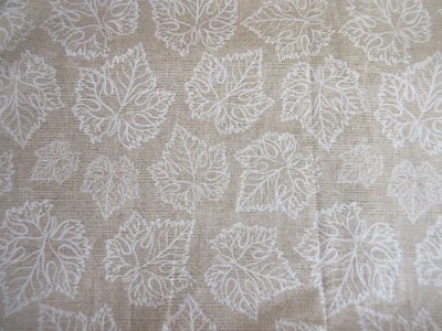 David Textiles WINE WISDOM Mary Urban GRAPE LEAVES Cotton Fabric 44" x 73" - Image 1 of 4