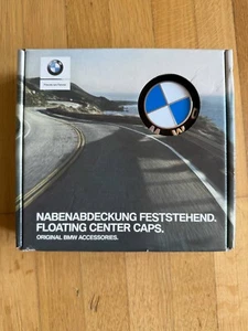 4x BMW Original Floating Center Caps 68mm – Spinning Caps 5x120 (2455269) - Picture 1 of 4