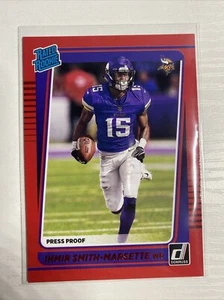 2021 Panini Donruss IHMIR SMITH-MARSETTE "Press Proof Red" SP Rookie Card #291 - Bild 1 von 2