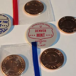 U.C. Bureau of the MINT Treasury Department Souvenirs DENVER PHILADELPHIA - Picture 1 of 3