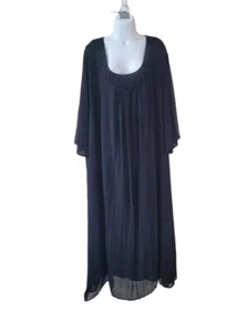 Maxi Vestido para Mujer ULLA POPKEN 32/34 Negro Línea A Ajuste Cuentas Usado - Imagen 1 de 15