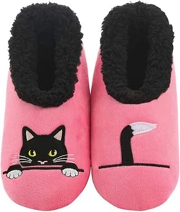 Snoozies Pairable Slipper Socks | House Slippers for Medium, Peek-a-boo-pink - Picture 1 of 6